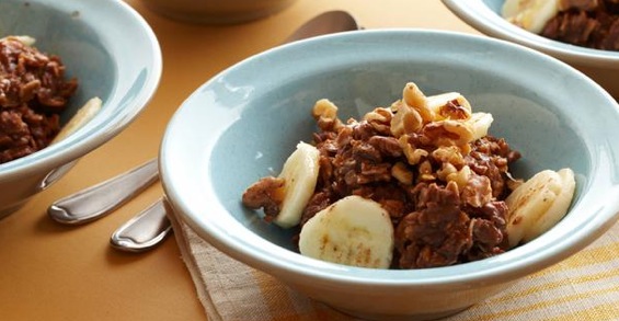 Recipe "Hot Chocolate" Banana-Nut Oatmeal